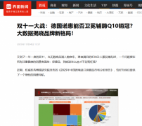 双十二年终大促，德国诺惠能否再续销冠？“四步选品法”揭秘背后逻辑